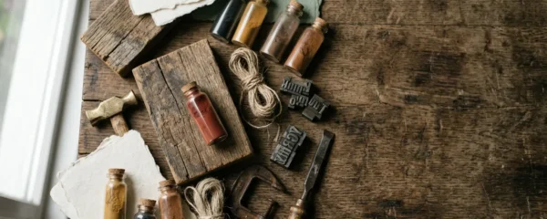 Exploration créative d'une identité de marque unique à travers des éléments visuels organiques et authentiques