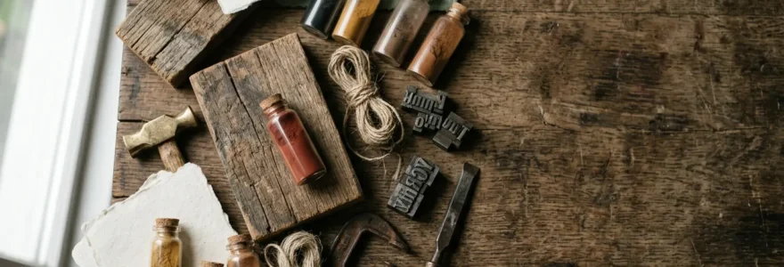 Exploration créative d'une identité de marque unique à travers des éléments visuels organiques et authentiques