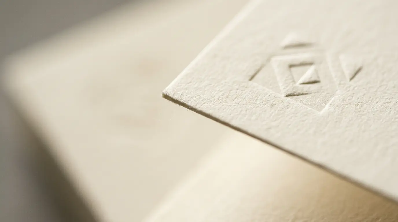 Document professionnel de qualité sur papier premium avec texture élégante