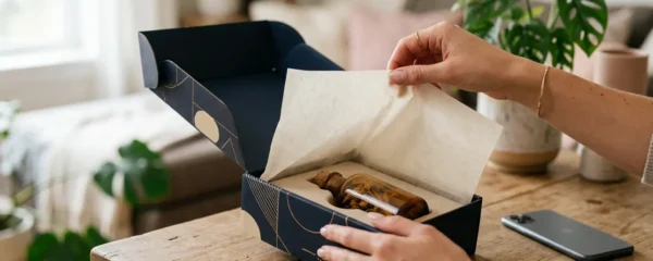 Expérience d'unboxing captivante avec packaging élégant et partage spontané sur les réseaux sociaux