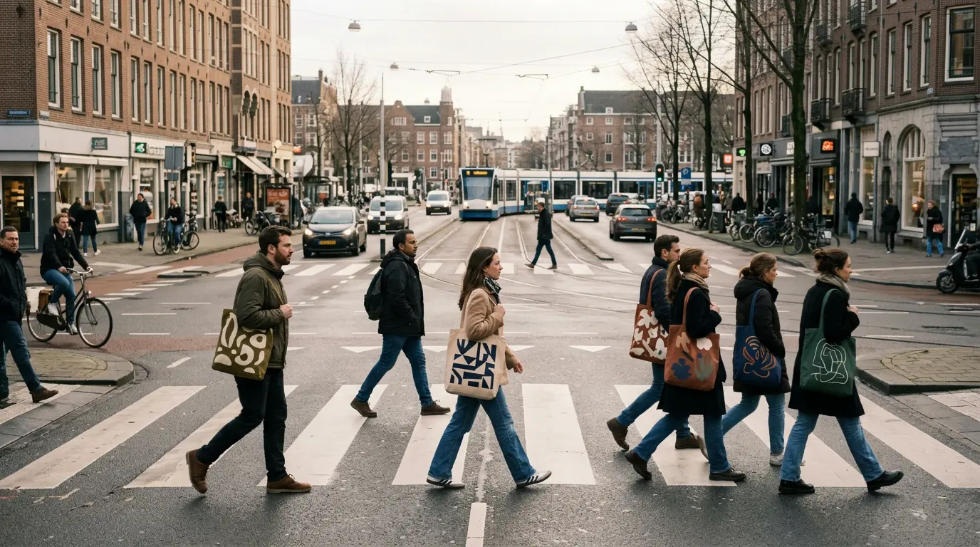 Sac promotionnel réutilisable en usage quotidien générant de multiples impressions publicitaires